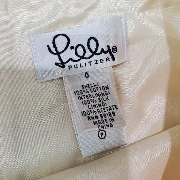 Vintage Lilly Pulitzer Sophia Dress Crochet Eyelet Silk Cotton Retro 50's Style - Picture 9 of 9